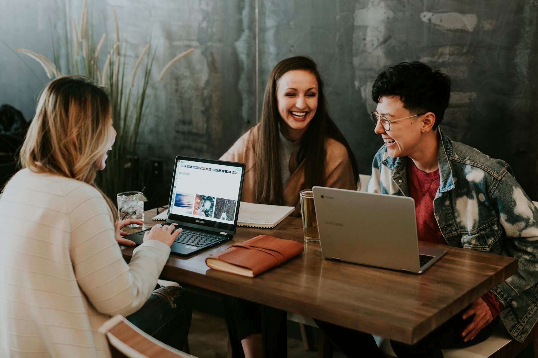 Students collaborating on laptops — the EdTech buyer context