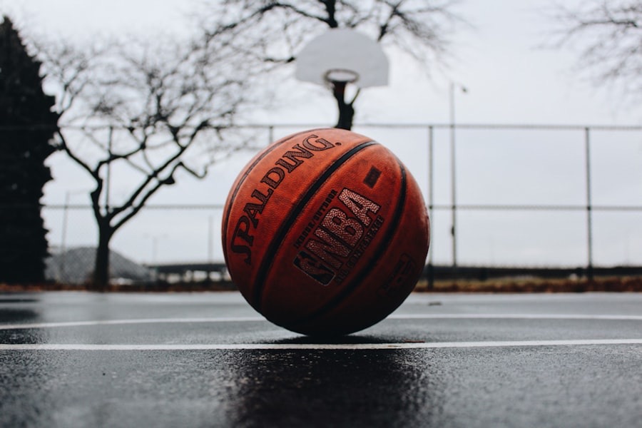 Dapper Sports — an NBA basketball on an outdoor court