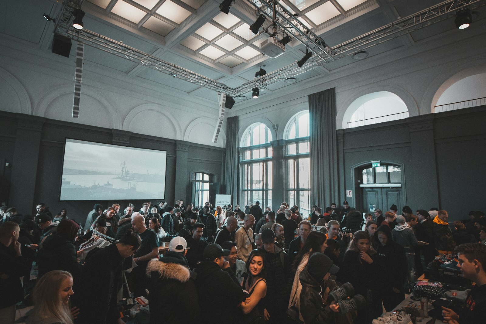 LED stage lighting at a live event — Web3 conference context