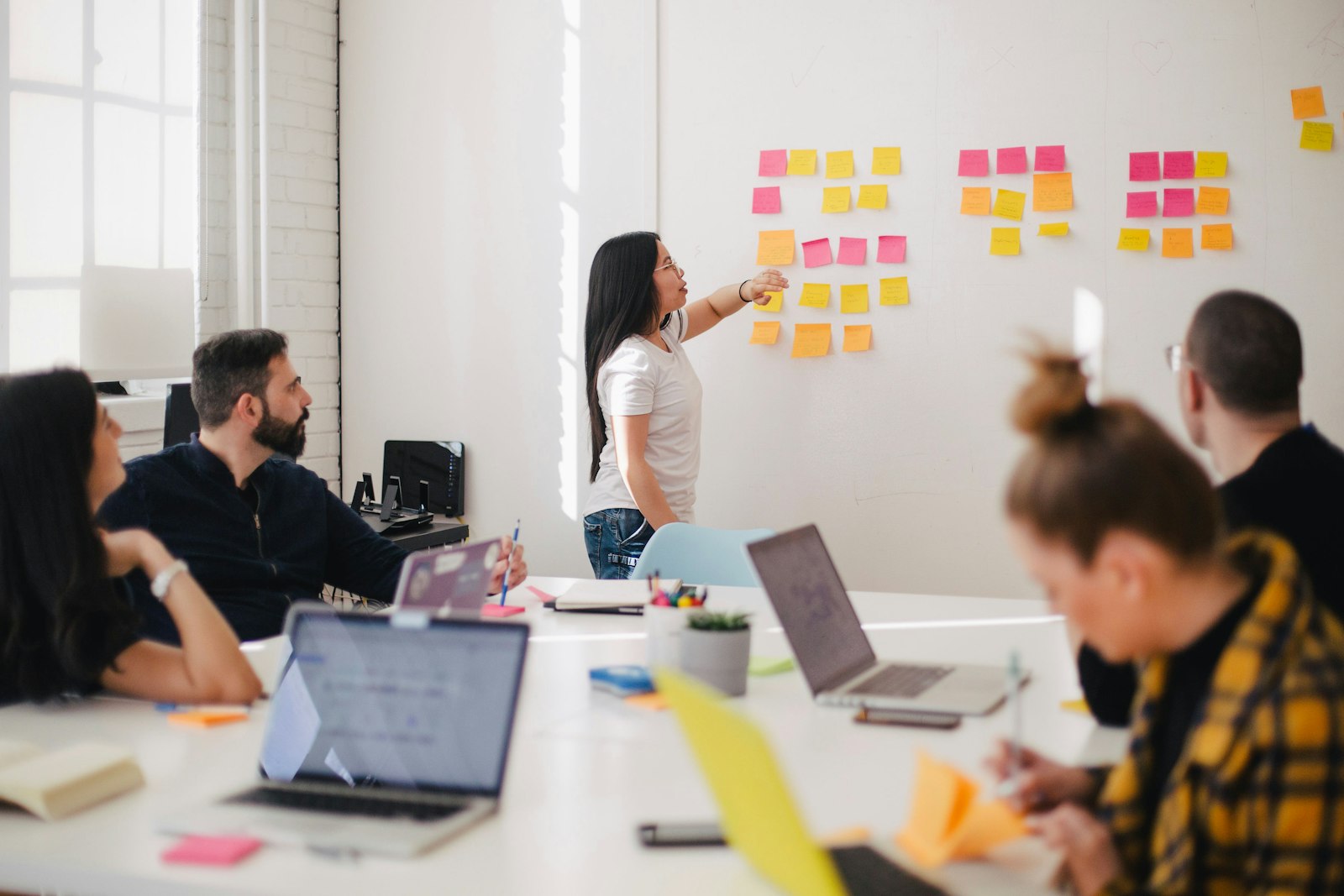 Sales team strategy session