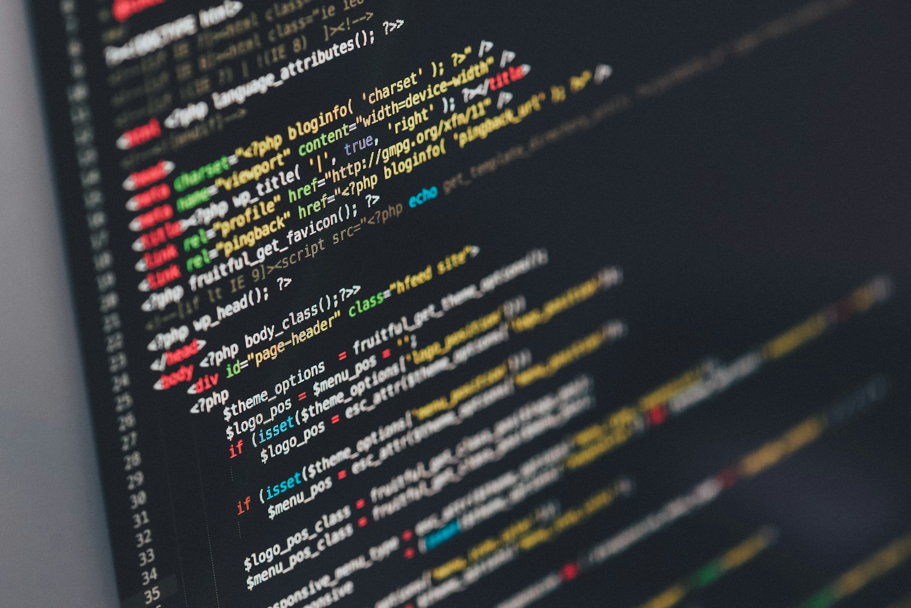 Code on screen — the signal layer