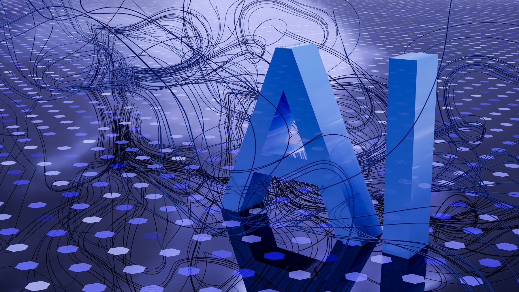Neural network abstract — signal texture